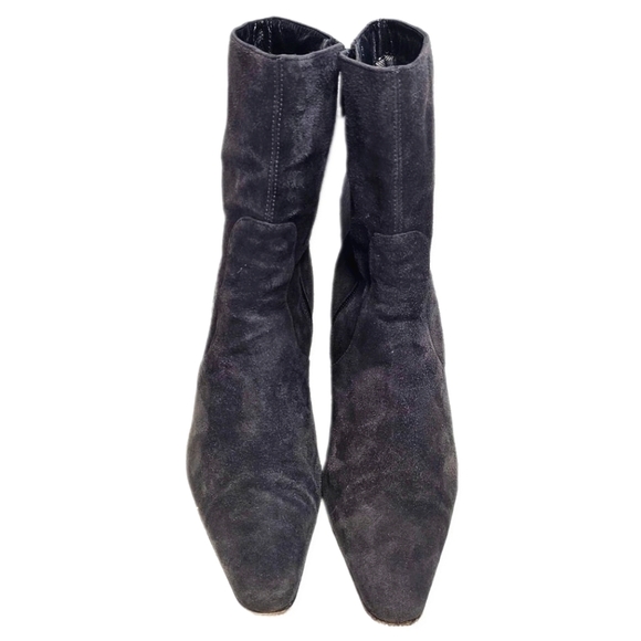 Aquatalia By Marvin K. Mila Suede Ankle Boot Asphalt size 9 #1049